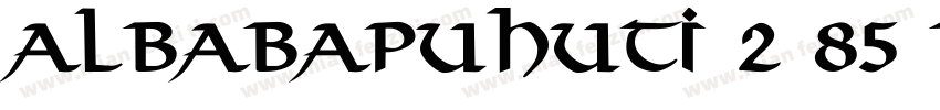 albabapuhuti 2 85 bo字体转换